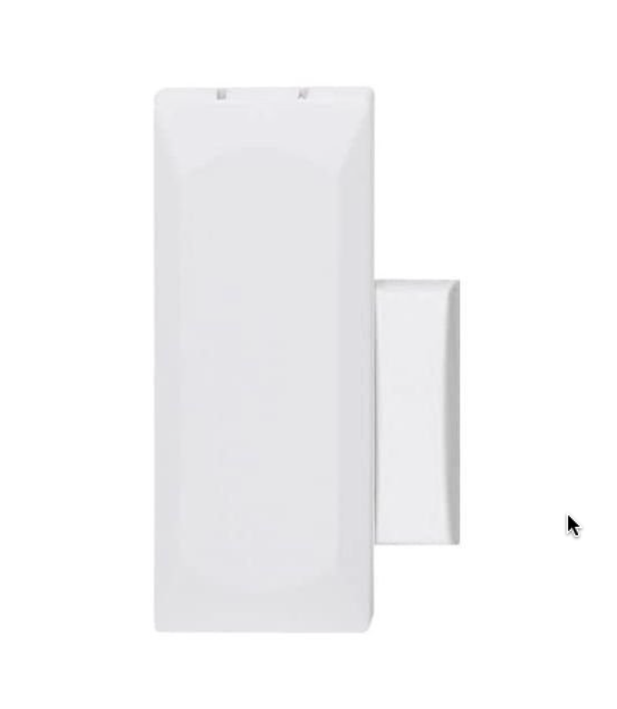 2GIG DW10-345 Thin Door/Window Security System Contact Sensor, 3/4" Wide Sensor, Supports Internal and External Contacts